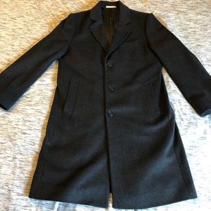 Michael Kors 40R Grey Knee-length Wool Coat